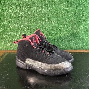 Nike Air Jordan 12 Retro Black Siren Red 510816-008 Preschool Kids Size 3Y